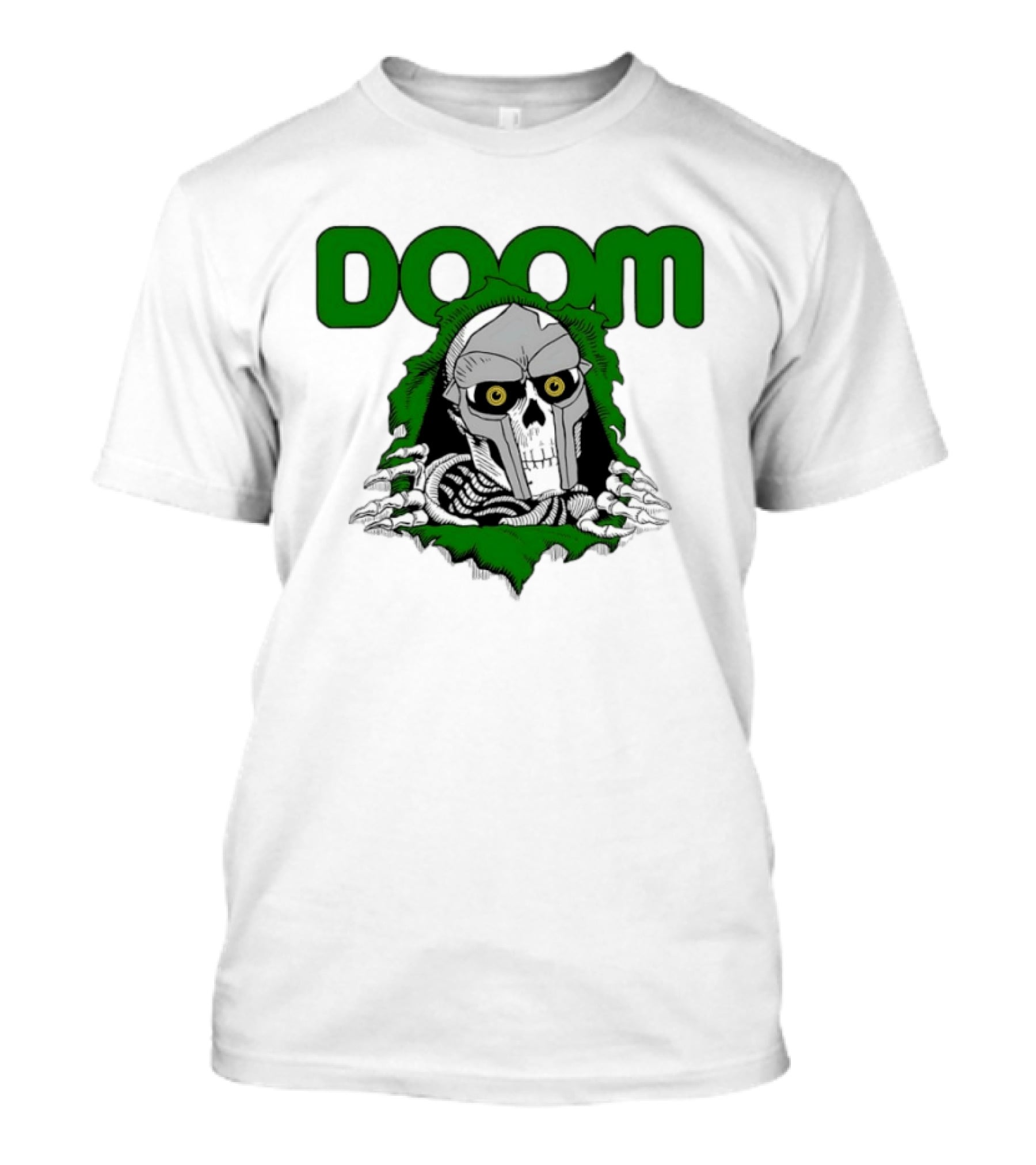 DOOM Skeleton Mask And Bones T-Shirt