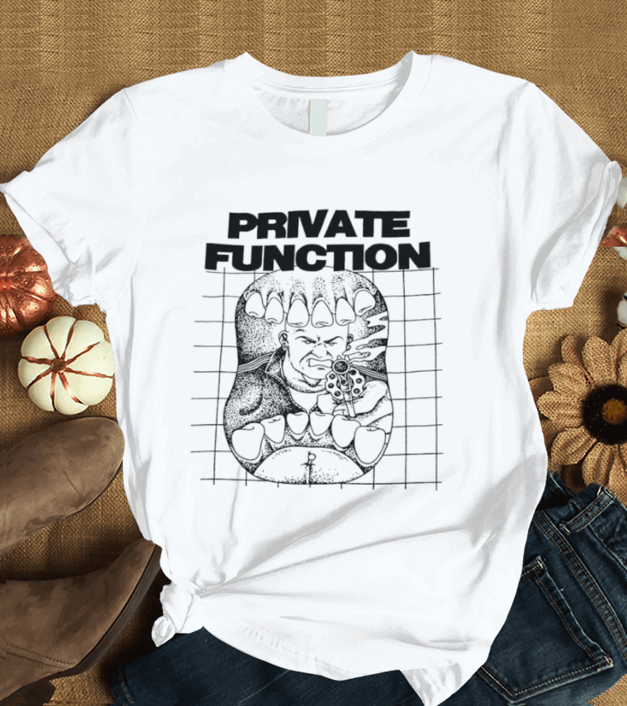 PRIVATE FUNCTION Teeth Grid T-Shirt