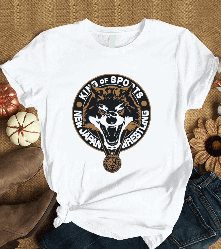 King Of Sports New Japan Pro Wrestling Wild Wolf T-Shirt