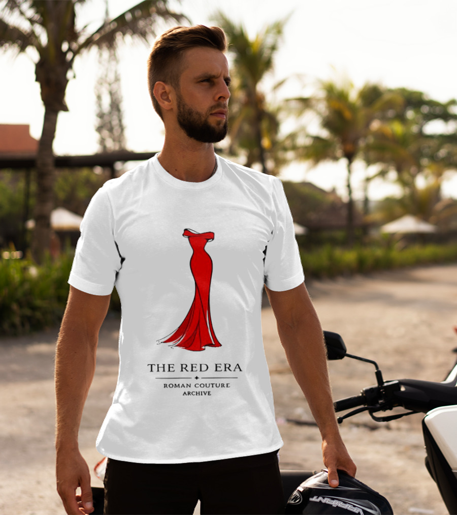 The Red Era Roman Couture Archive Evening Dress T-Shirt