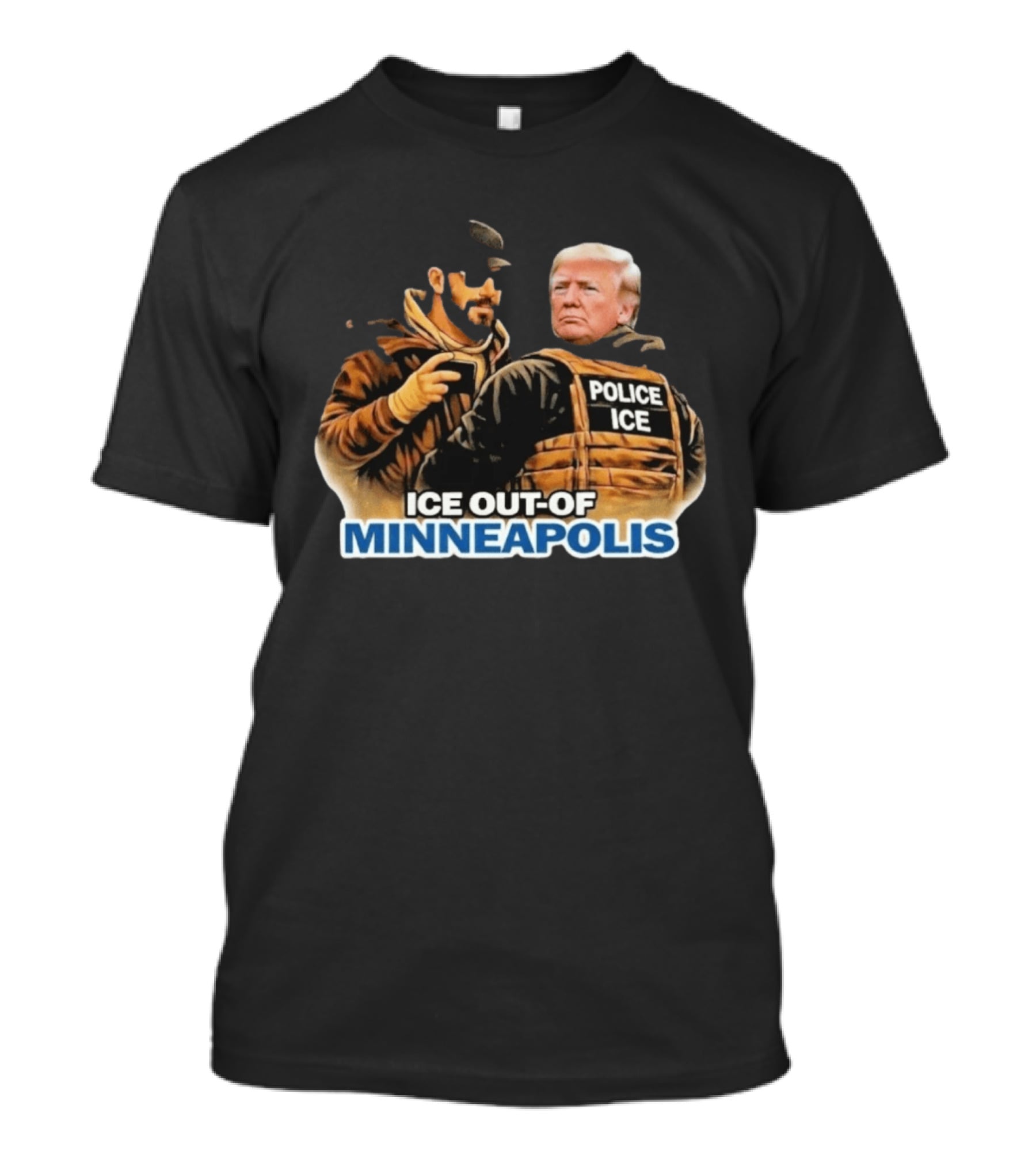 Ice Out Of Minneapolis Anti Trump Police ICE T-Shirt