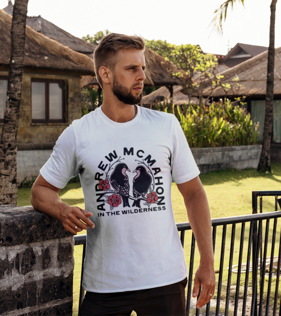 Andrew McMahon In The Wilderness Love Birds Roses T-Shirt
