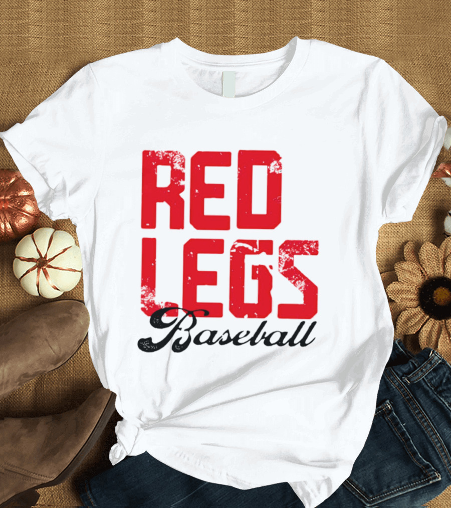 Redlegs OKI Baseball Red Stacked T-Shirt