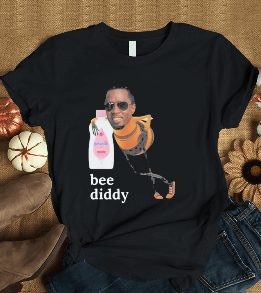 Bee Diddy Sean Combs Baby Oil Johnson's T-Shirt