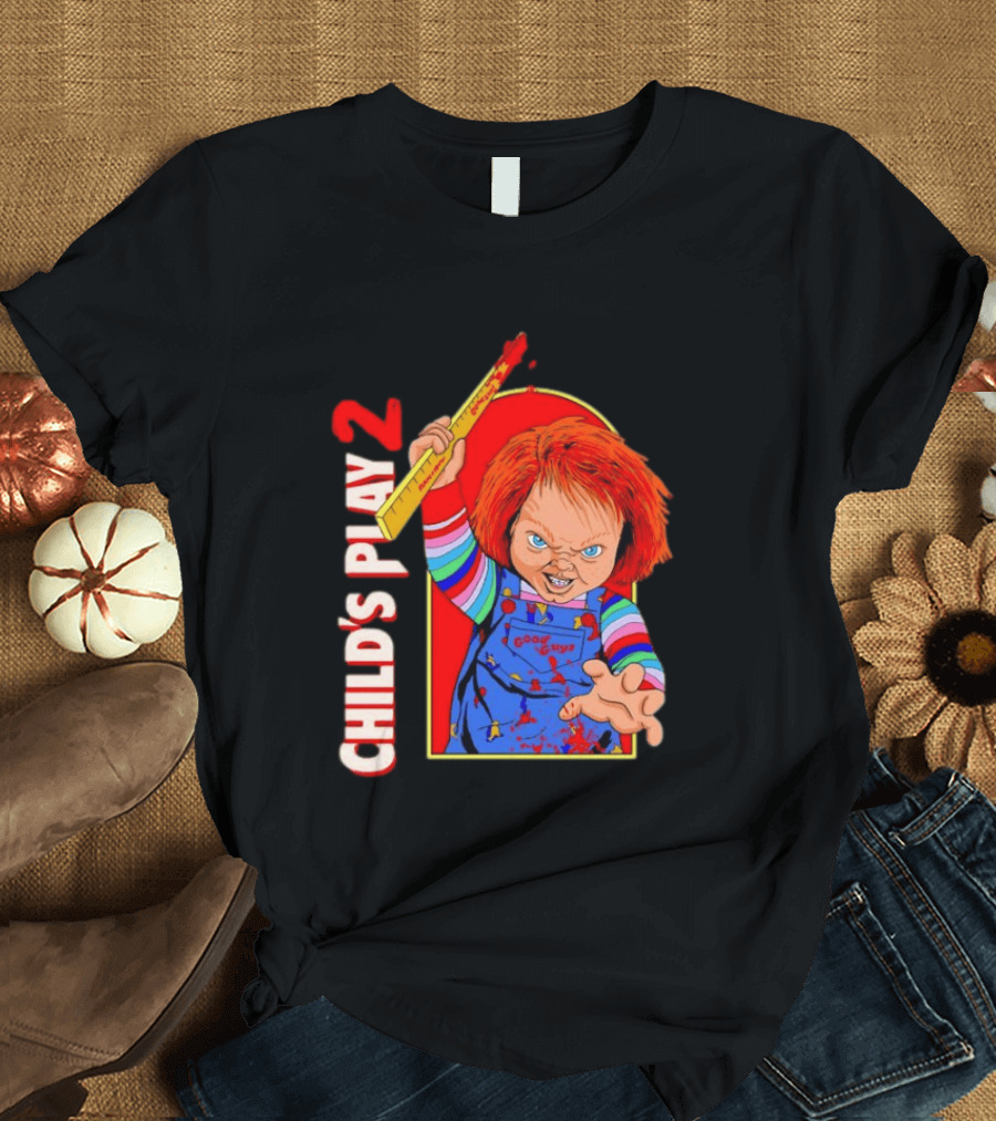 Child's Play 2 Chucky Good Guys Ruler T-Shirt