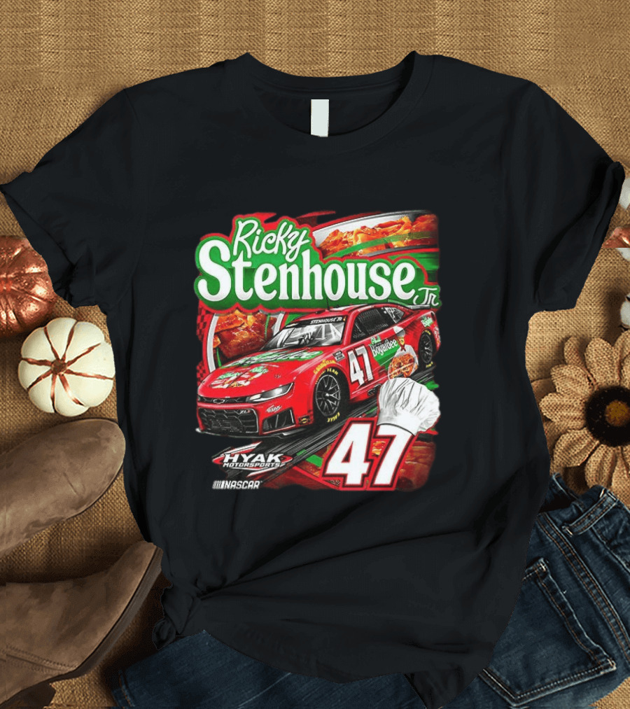 Ricky Stenhouse Jr NASCAR 47 Hyak Motorsports Racing Car T-Shirt