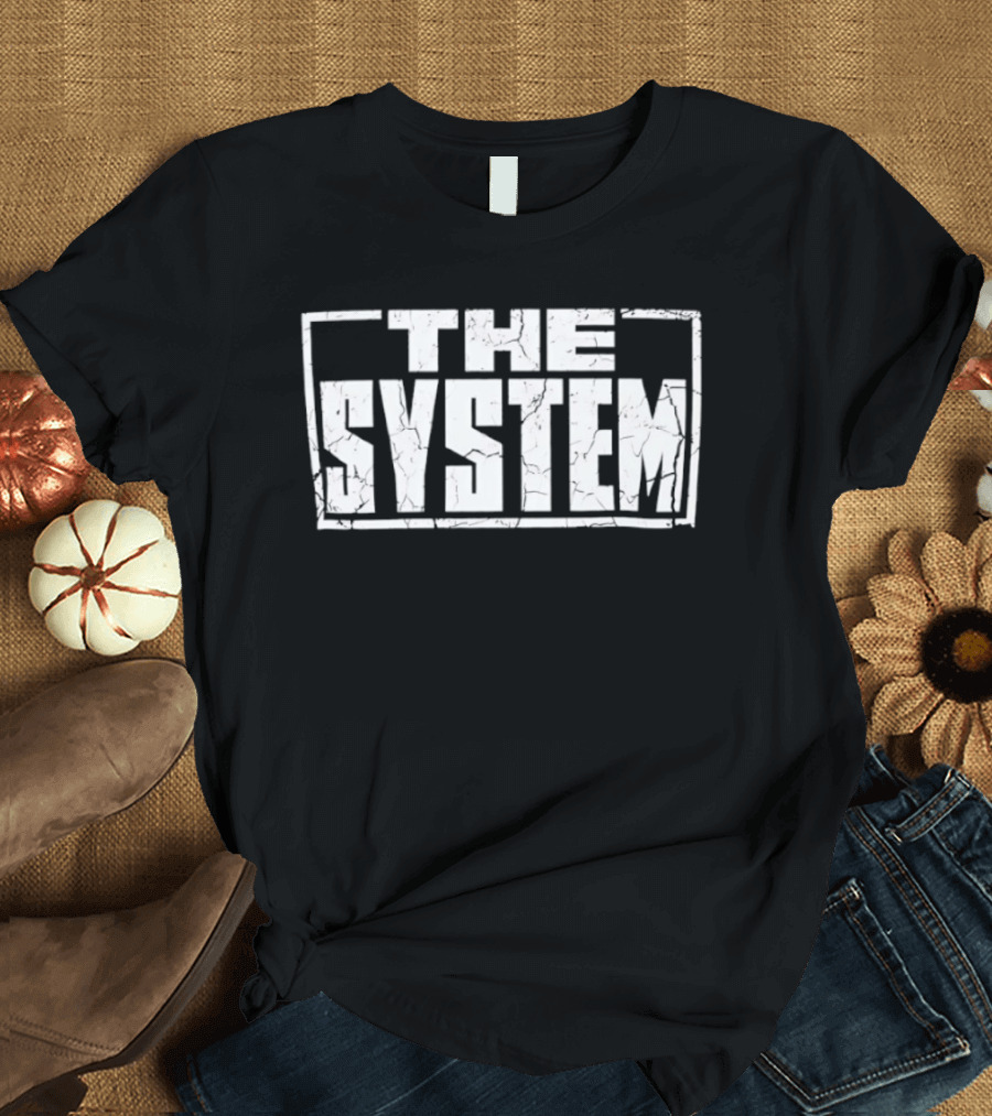 The System Capital Bold Grunge T-Shirt