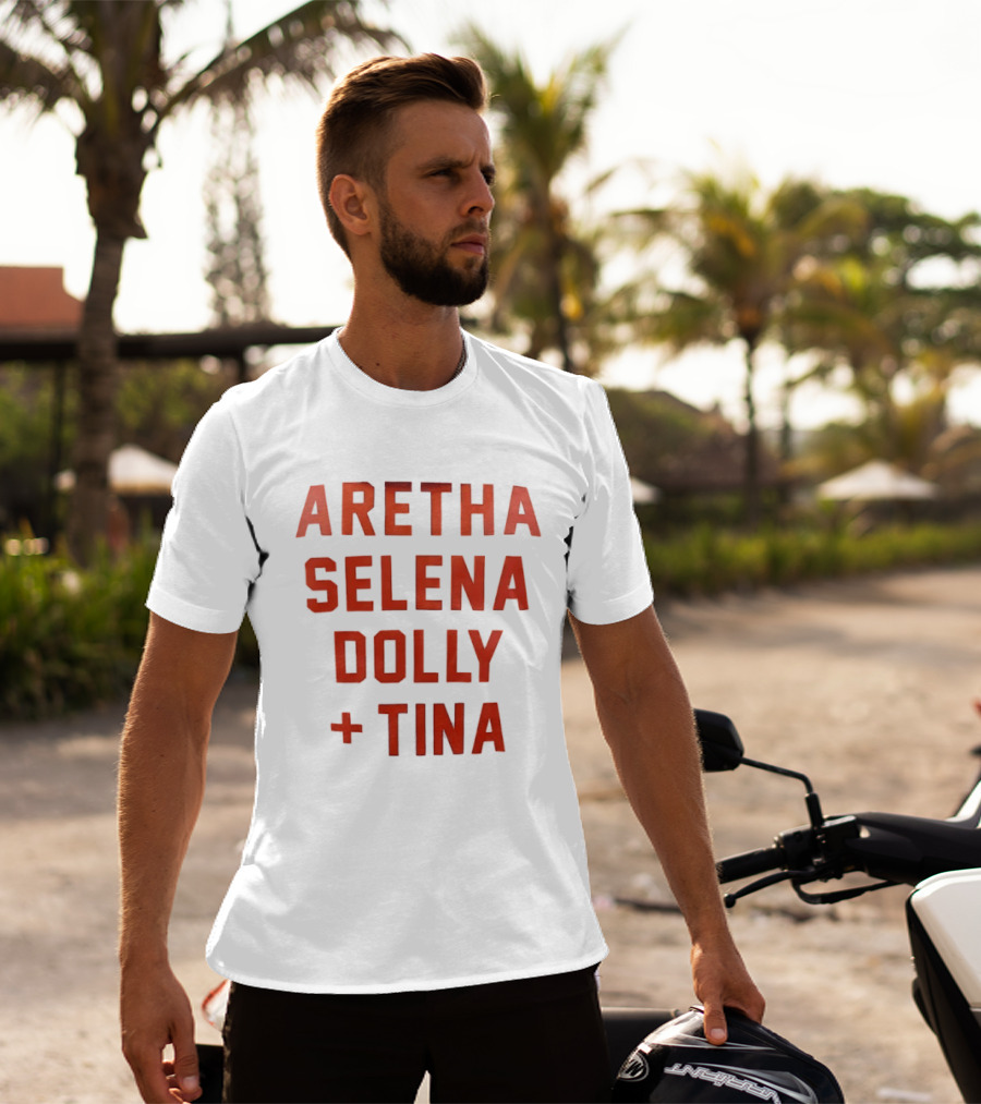 Aretha Selena Dolly Tina Iconic Music Legends T-Shirt