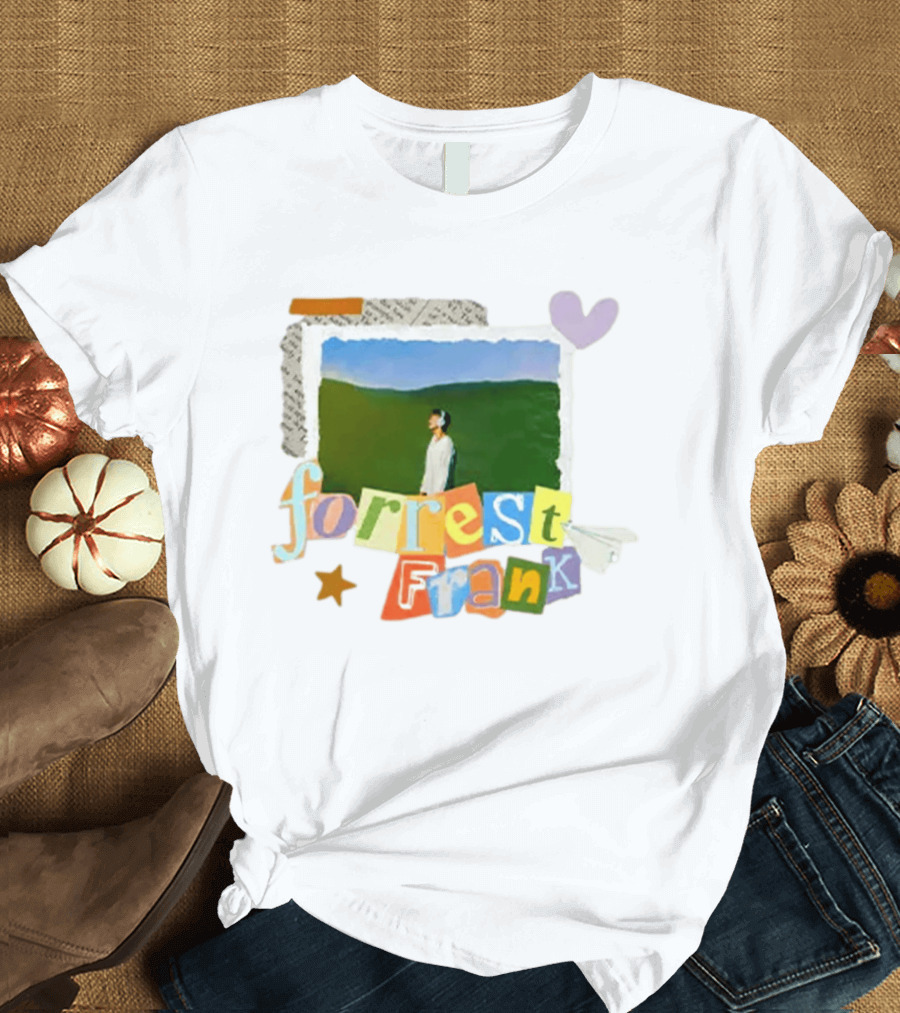 Forrest Frank Collage Style Pastel Colors With Nature T-Shirt