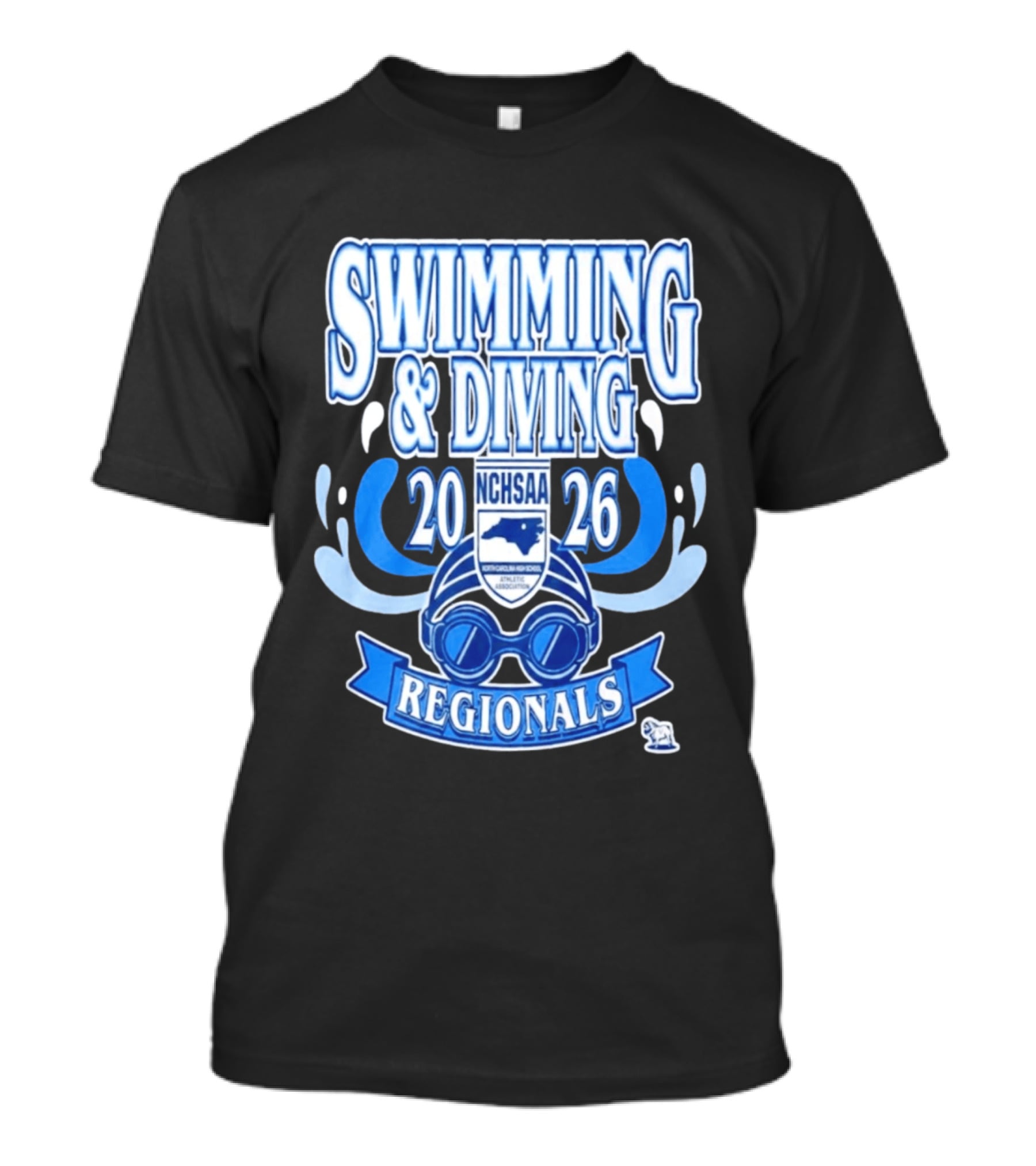 NCHSAA Swimming & Diving Regionals 2026 Competition Event T-Shirt
