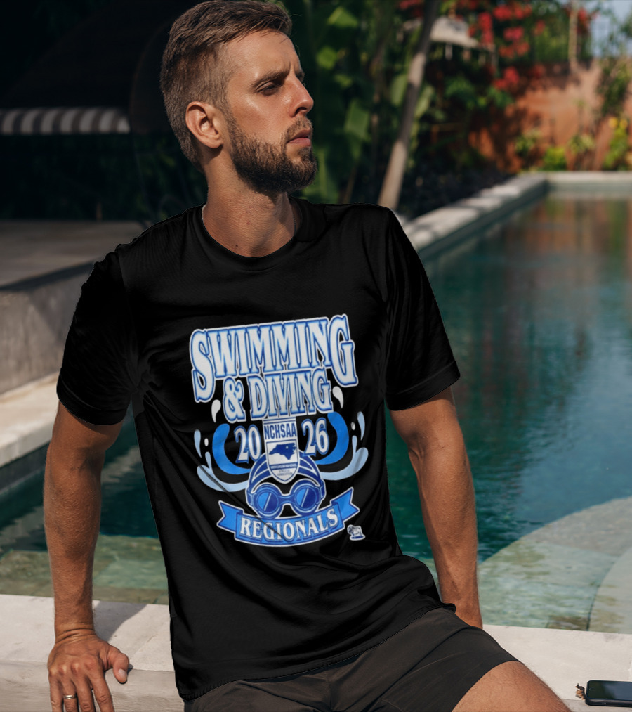 NCHSAA Swimming & Diving Regionals 2026 Competition Event T-Shirt