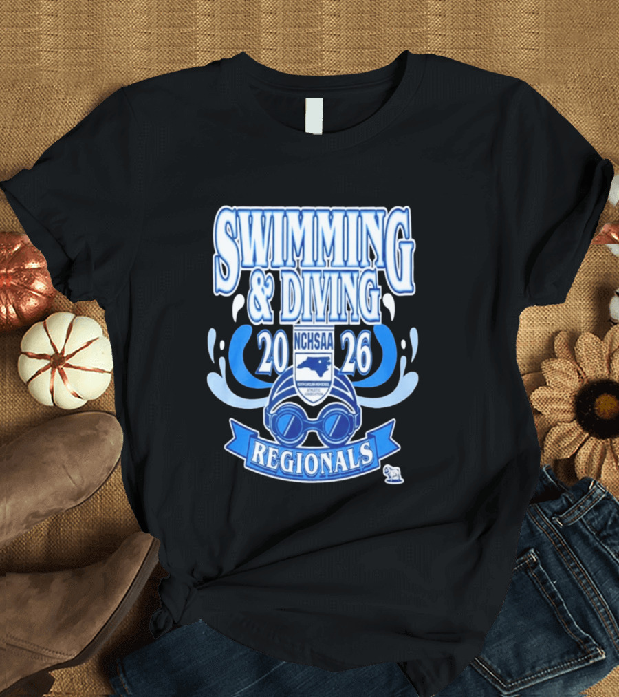 NCHSAA Swimming & Diving Regionals 2026 Competition Event T-Shirt