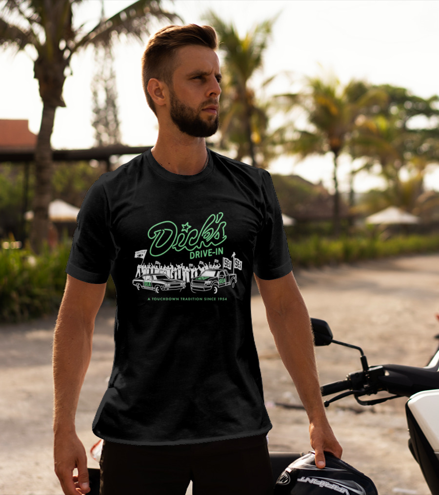 Dick's Drive In Seattle Seahawks Touchdown Tradition Since 1954 T-Shirt