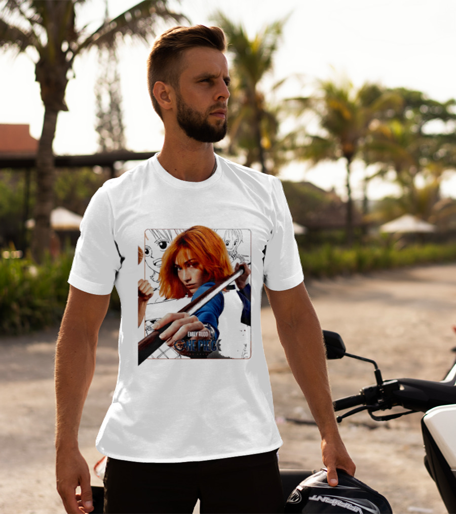 One Piece Live Action Emily Rudd As Nami Grand Line Adventure T-Shirt