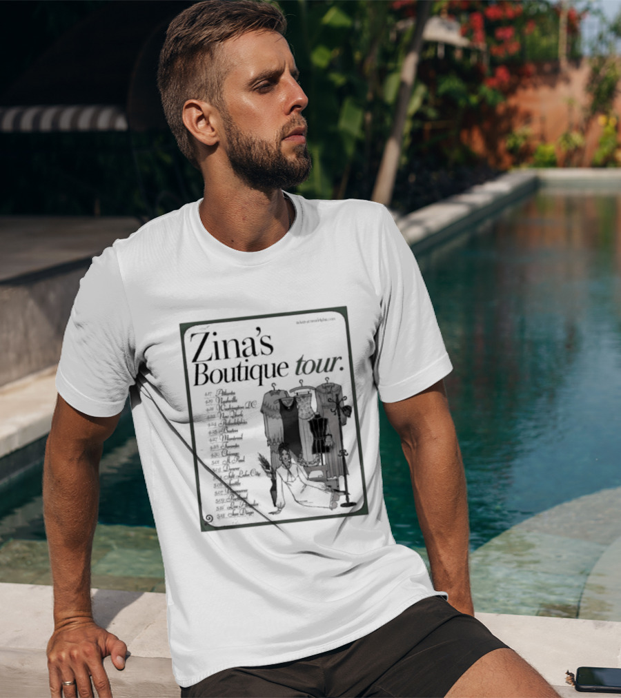 Zina's Boutique Tour Dates 2026 Fashion Collection T-Shirt