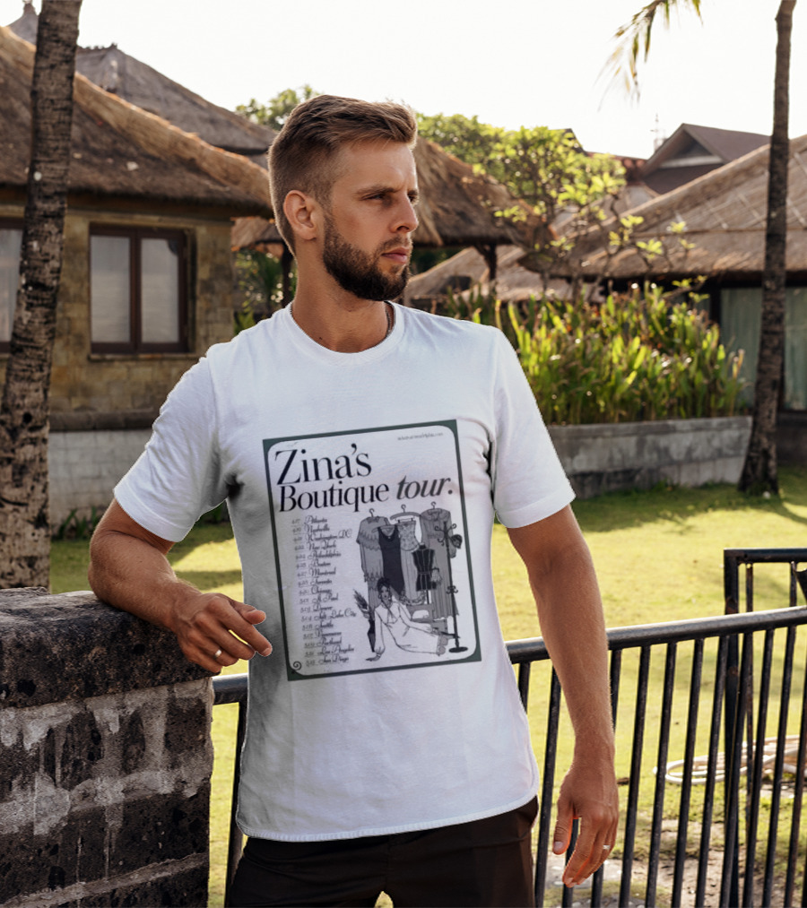 Zina's Boutique Tour Dates 2026 Fashion Collection T-Shirt