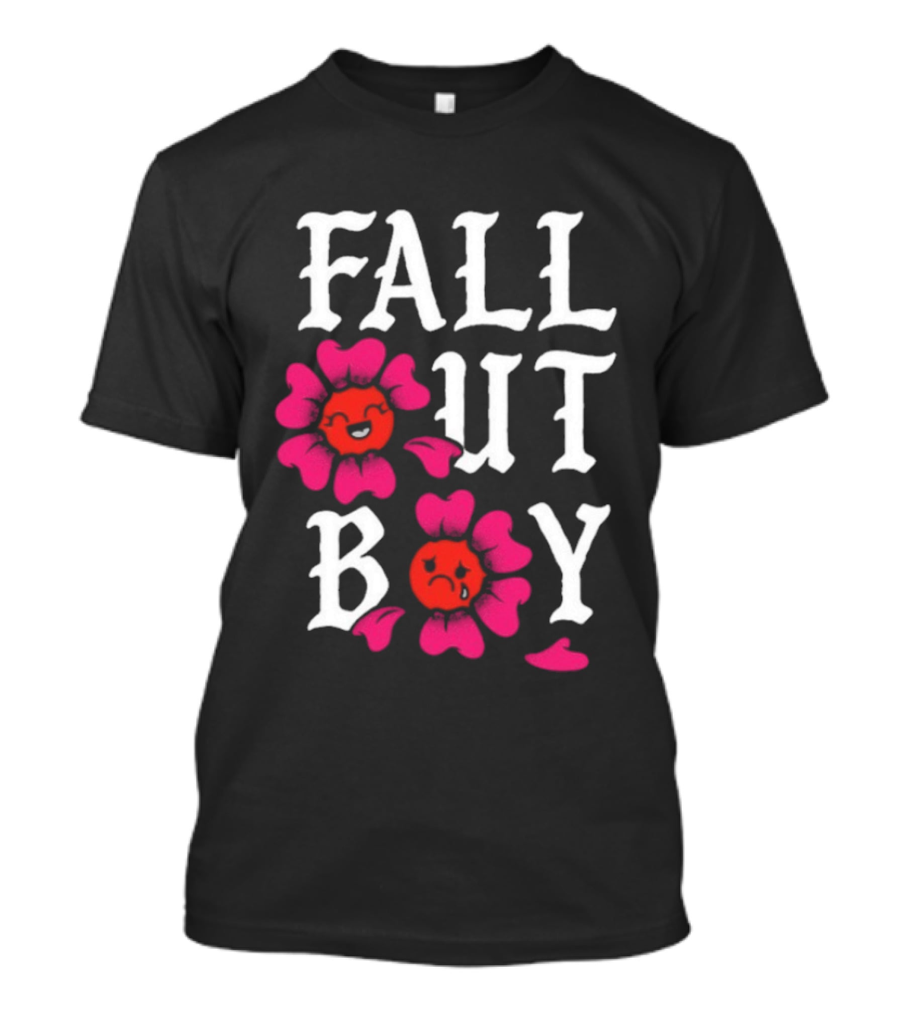 Fall Out Boy Floral Pink Red Flowers T-Shirt