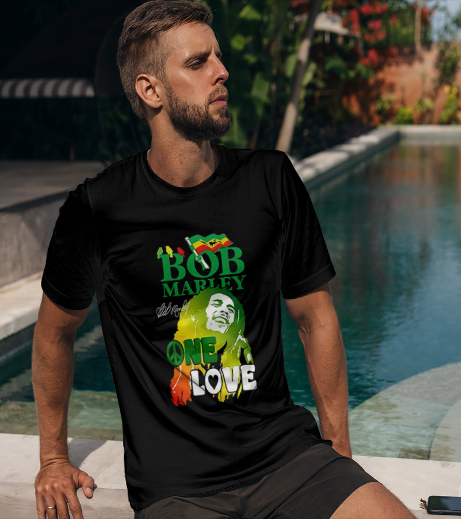 Kansas City Chiefs Bob Marley One Love Peace T-Shirt