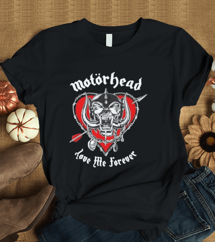 Motörhead Love Me Forever Heart Snaggletooth T-Shirt