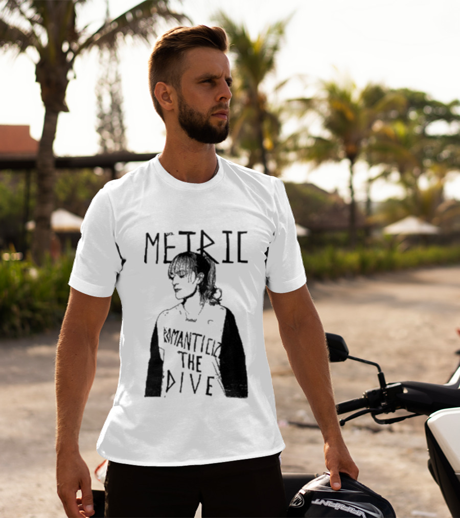 Metric Romanticize The Dive Bold Black And White T-Shirt
