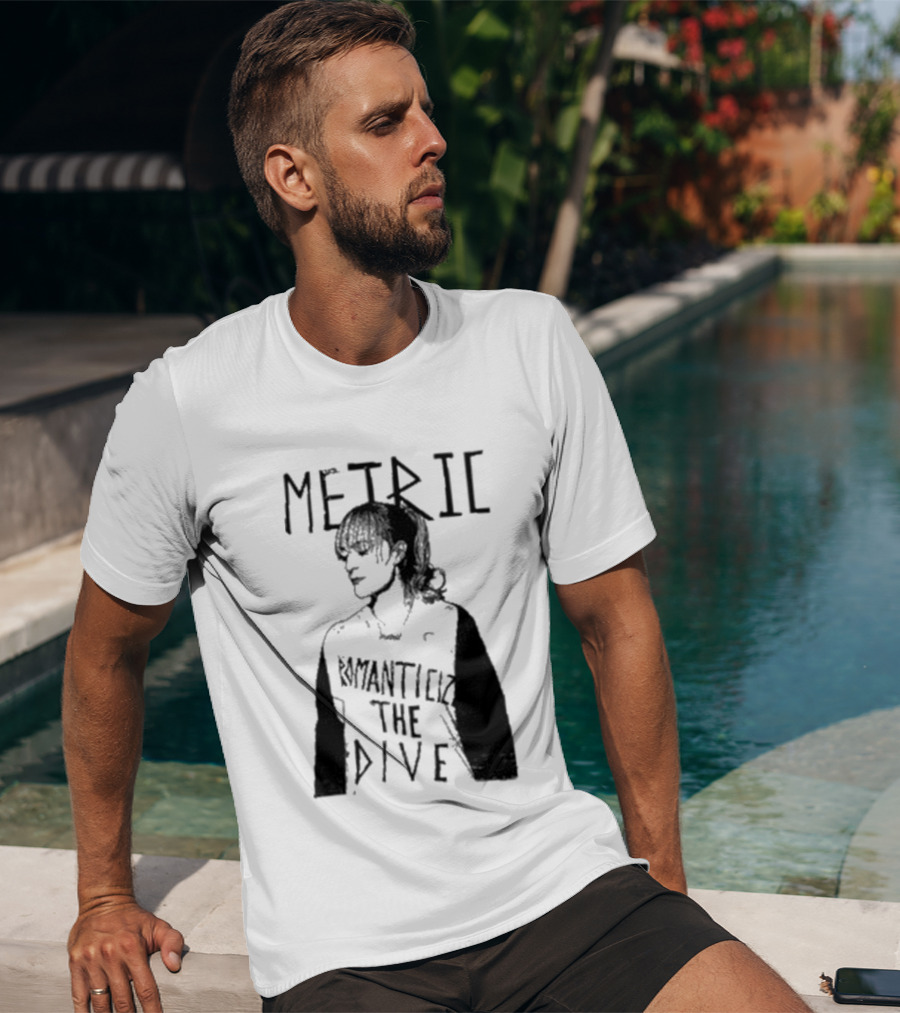 Metric Romanticize The Dive Bold Black And White T-Shirt
