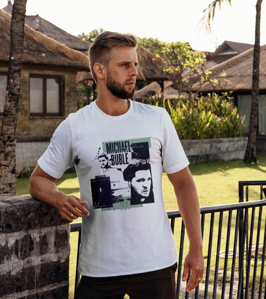 Michael Buble Higher Photo Collage 2022 T-Shirt
