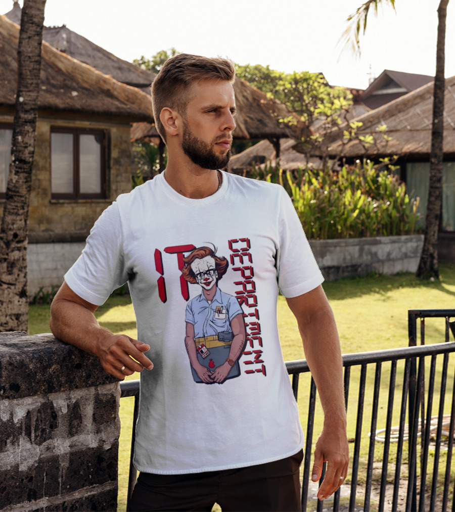 Pennywise IT Department Nerd Humor T-Shirt