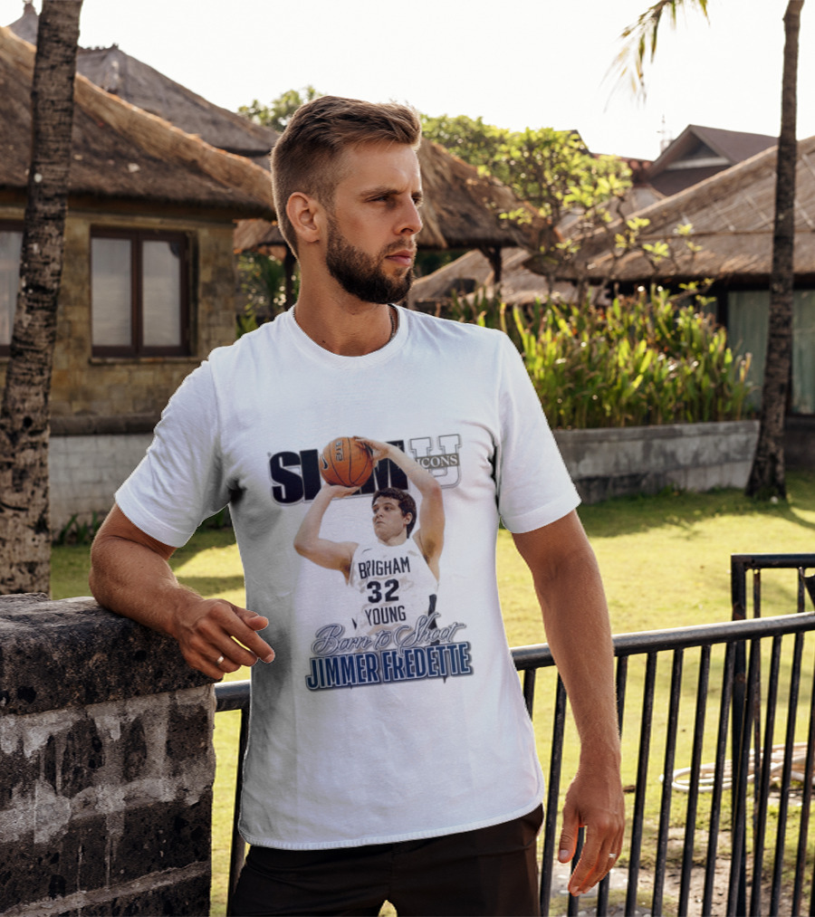 Slam U Icons Brigham Young 32 Born To Shoot Jimmer Fredette T-Shirt