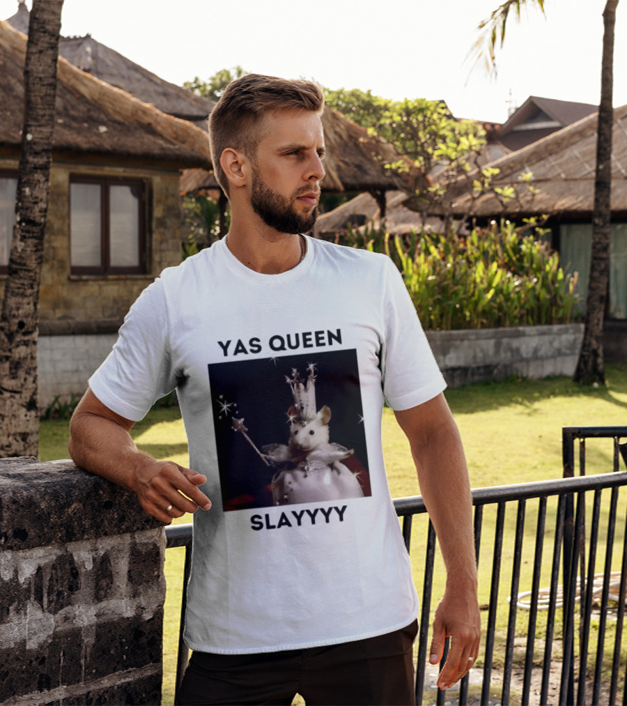 Yas Queen Slayyyy Mouse With Crown And Wand Magic T-Shirt
