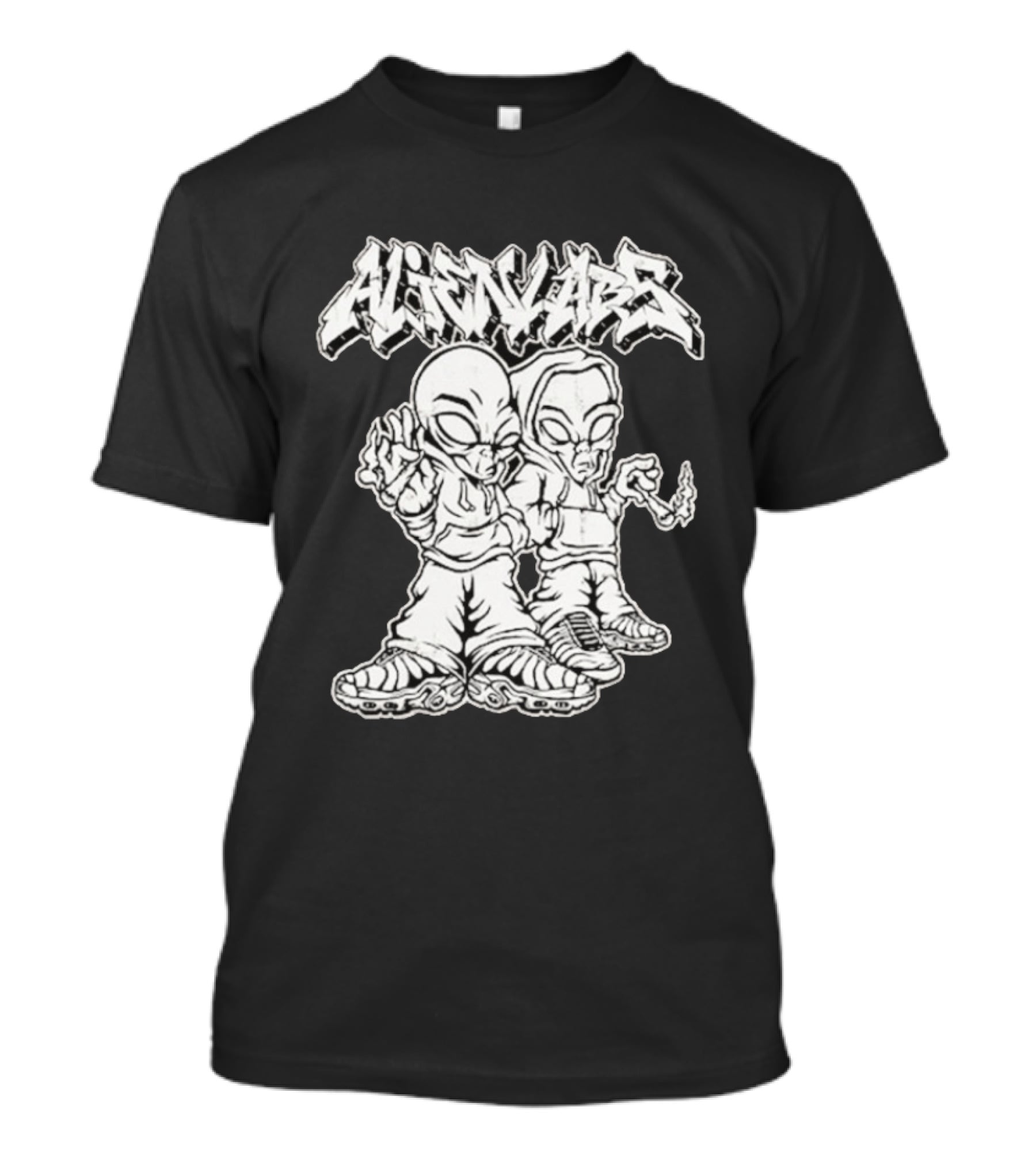 Alienlabs Cosmic Cigarettes Streetwear Style Alien Characters T-Shirt