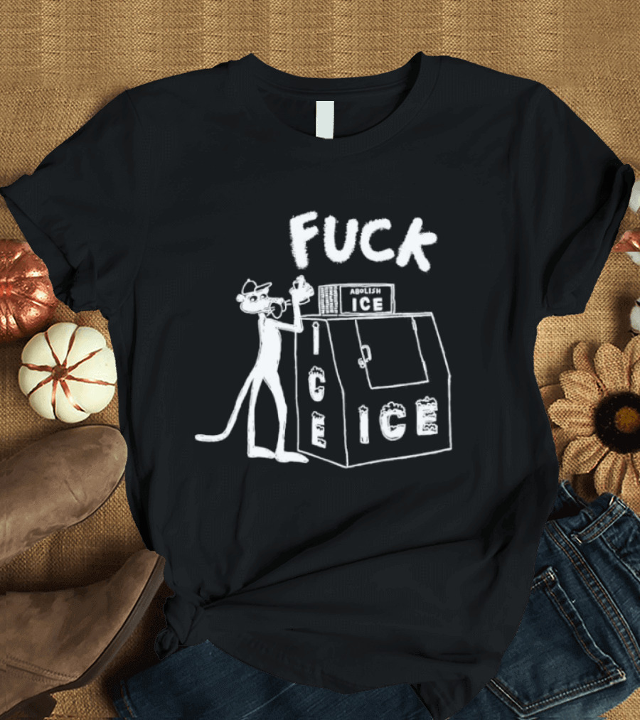 Fuck ICE Pink Panther Iconic Protest T-Shirt