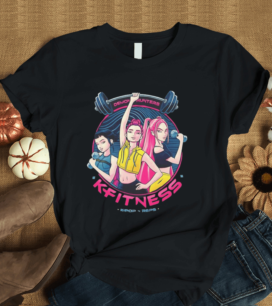 Demon Hunters Kpop Fitness Meme Kpop Reps T-Shirt