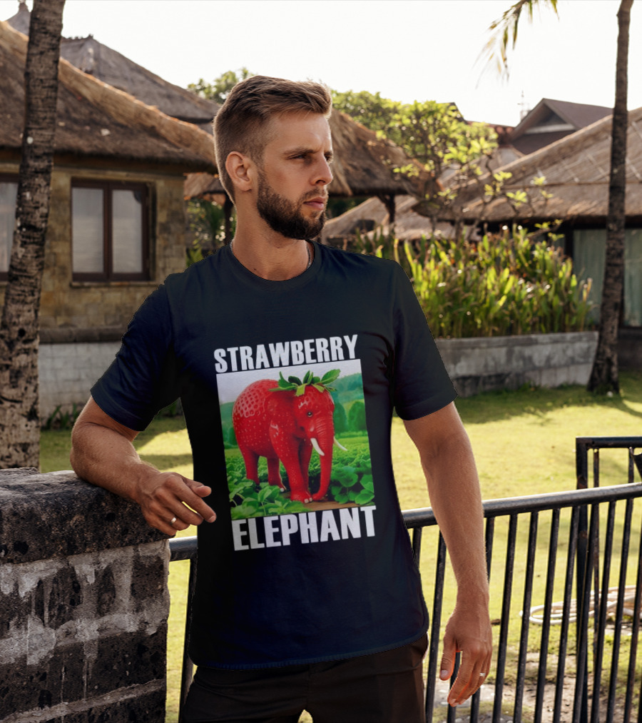 Strawberry Elephant Brainrot T-Shirt