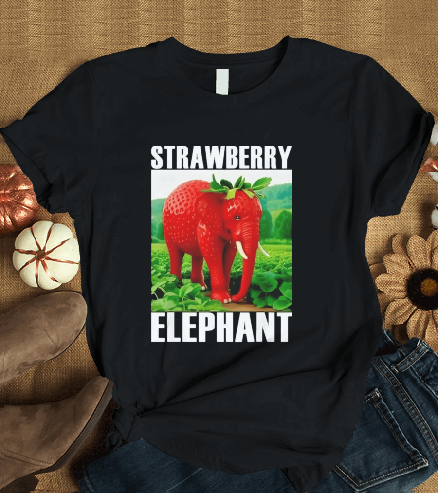 Strawberry Elephant Brainrot T-Shirt