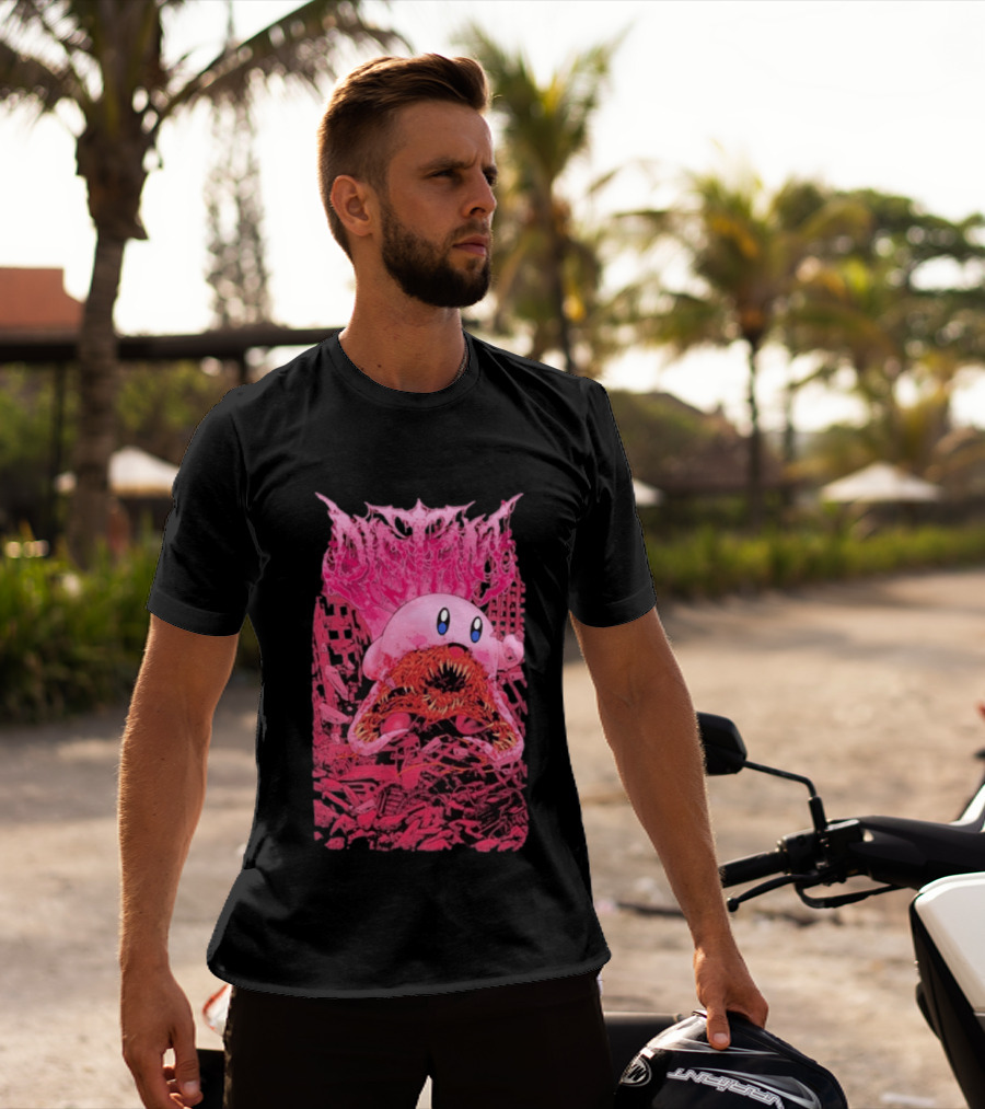 Distant Devourer Kirby Cosmic Horror Crossover Collage T-Shirt
