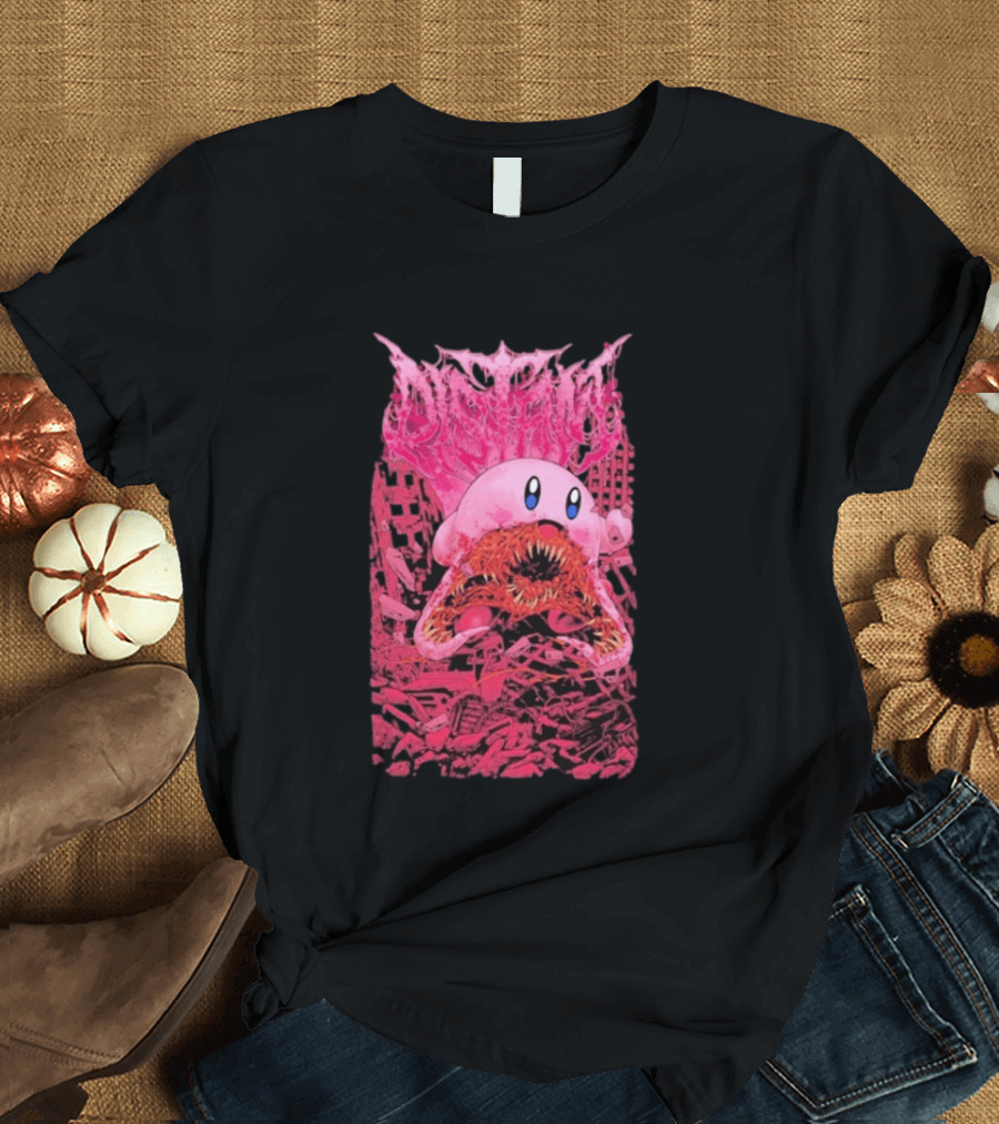 Distant Devourer Kirby Cosmic Horror Crossover Collage T-Shirt