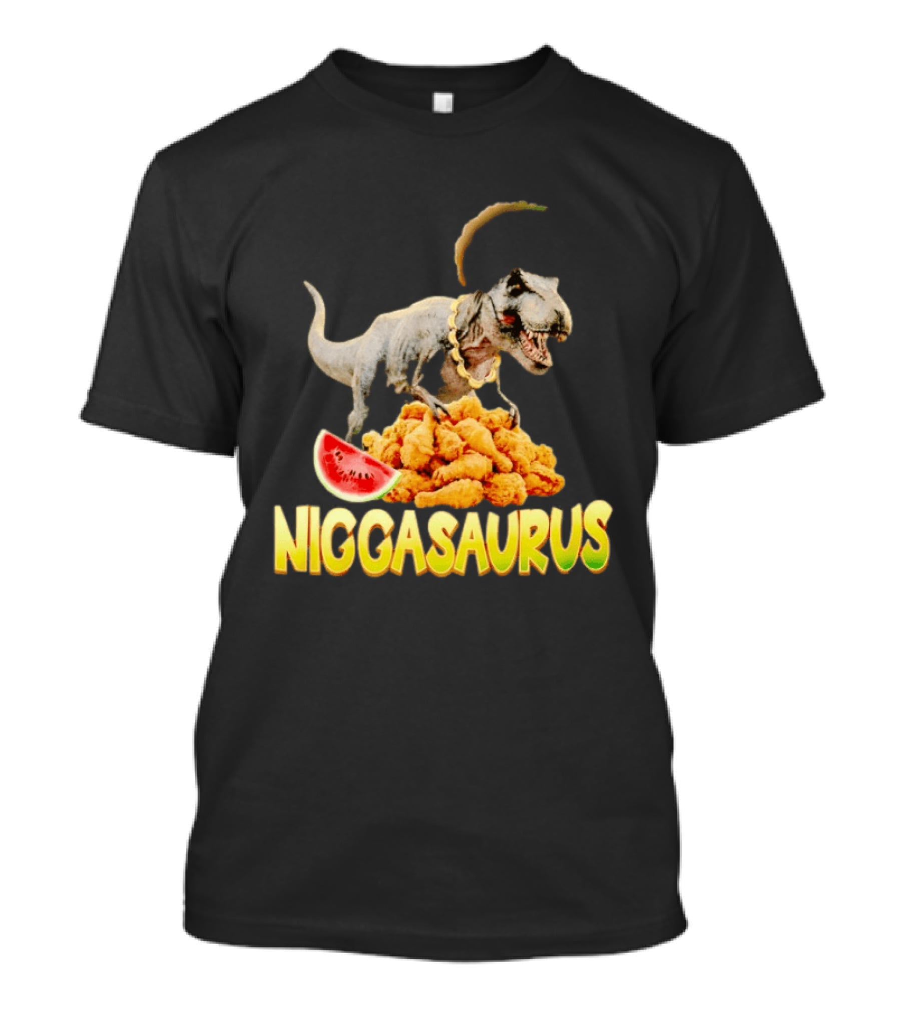 Niggasaurus Dinosaur Fried Chicken T-Shirt