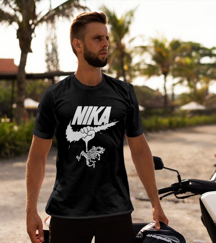 Nika Sun God One Piece Fist Logo Anime T-Shirt