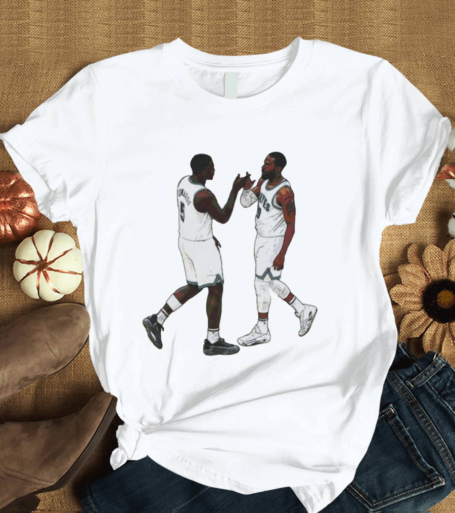Anthony Edwards Minnesota Timberwolves Bite Bite Basketball Collaboration T-Shirt
