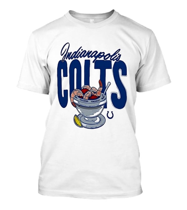 Indianapolis Colts Shrimp Cocktail Bowl Football Team T-Shirt