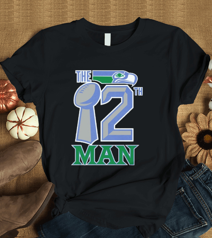 The 12th Man Seattle Bird Fan Football T-Shirt