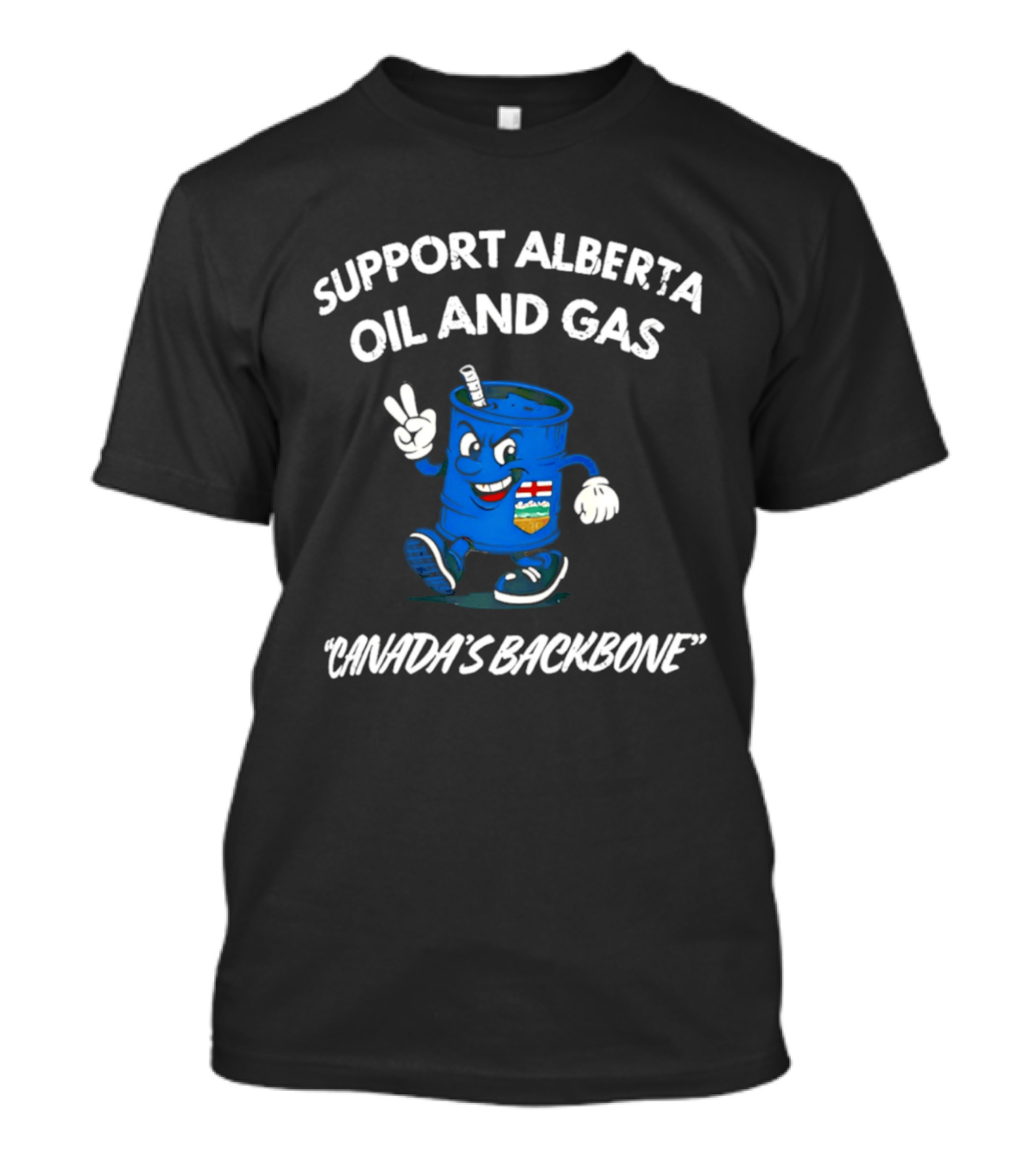 Support Alberta Oil And Gas Canada's Backbone T-Shirt