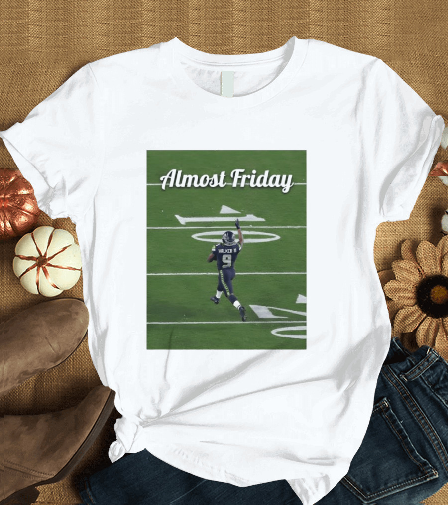 Almost Friday Kenneth Walker III Seahawks Football Celebration T-Shirt