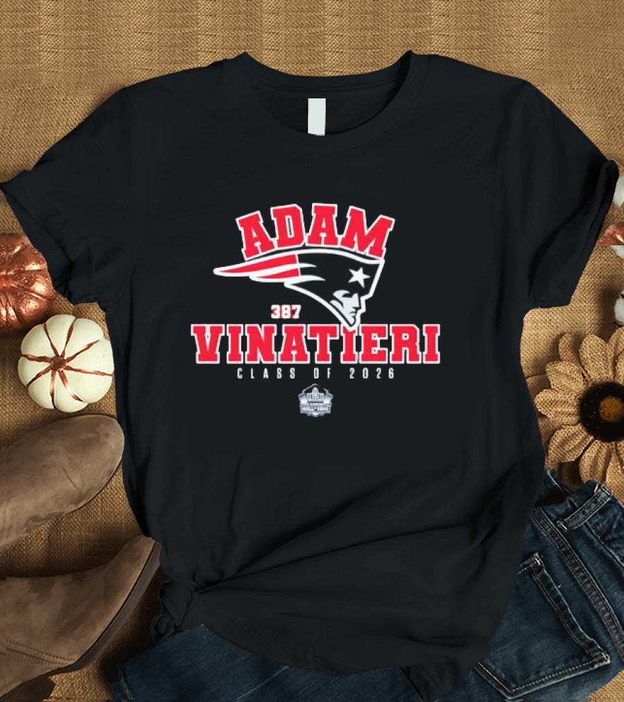 Adam Vinatieri Patriots Hall Of Fame Class Of 2026 387 T-Shirt