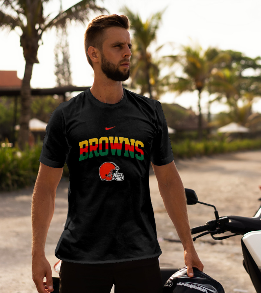 Cleveland Browns African Heritage 100 Years Nike Football T-Shirt