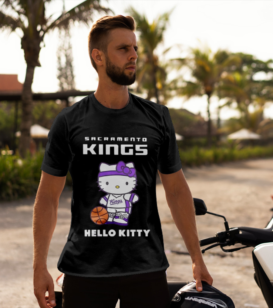 Sacramento Kings Hello Kitty Basketball 2026 Collaboration T-Shirt