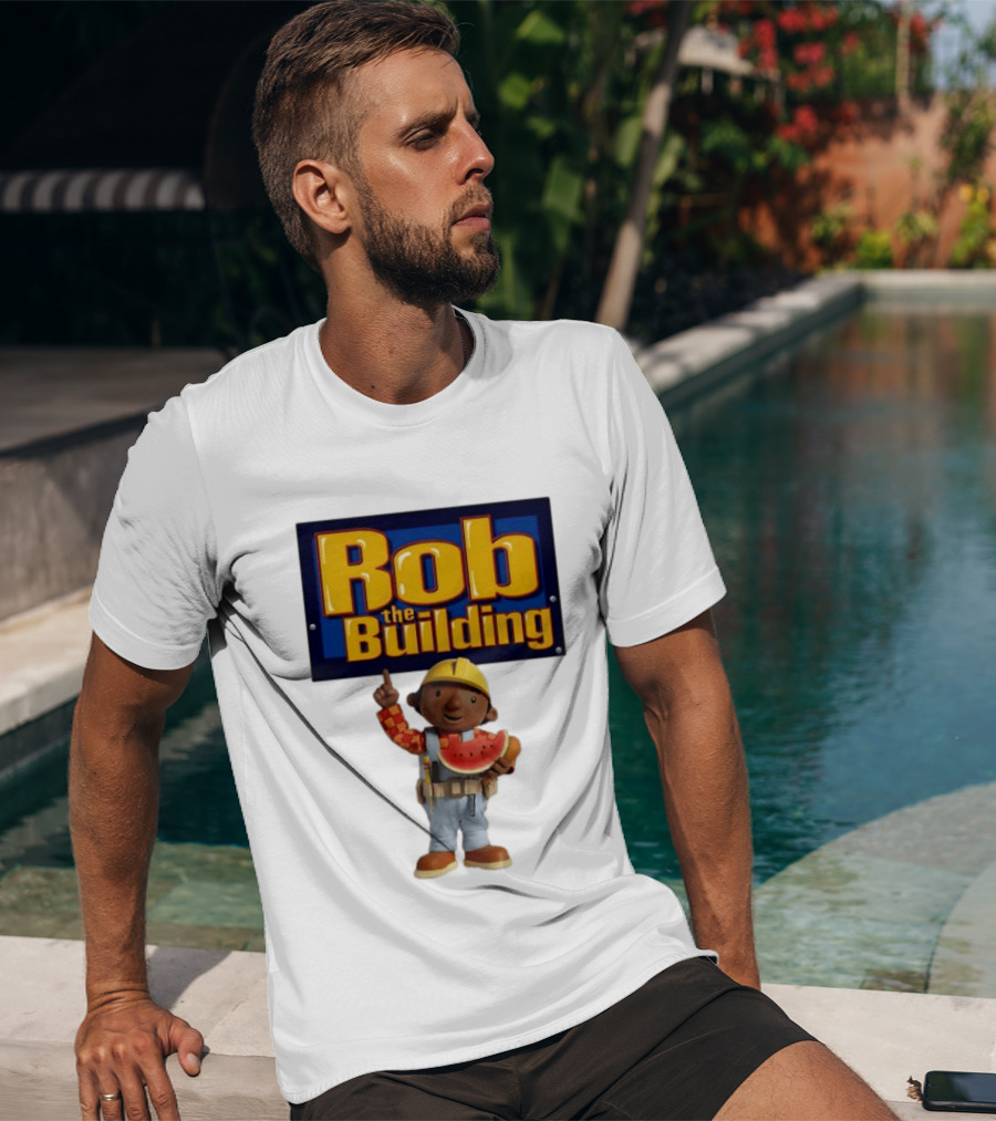 Rob The Building Watermelon Character Fun T-Shirt