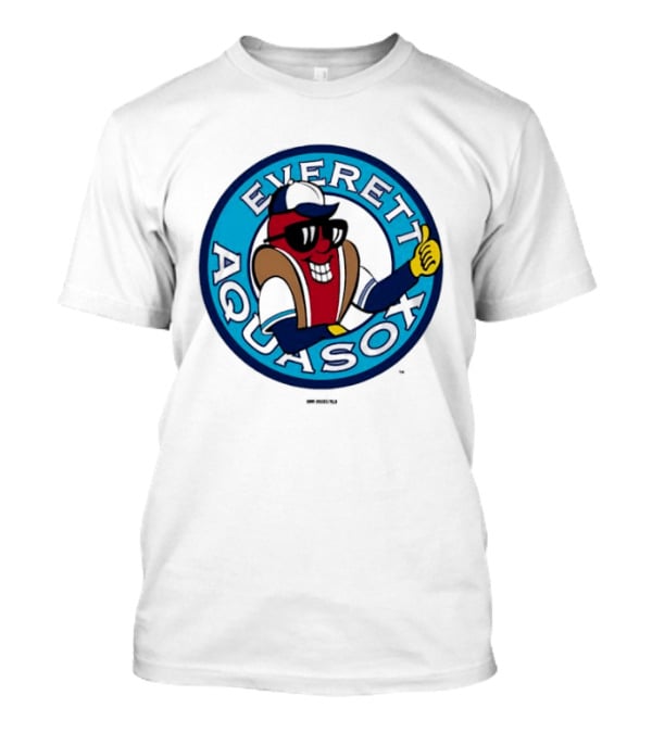 Everett AquaSox Frank Logo Baseball Team Mascot Thumbs Up T-Shirt