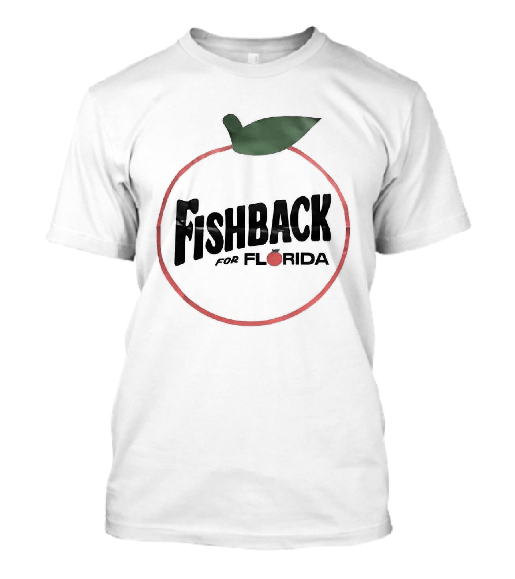 Fishback For Florida Tomato Outline With Leaf T-Shirt