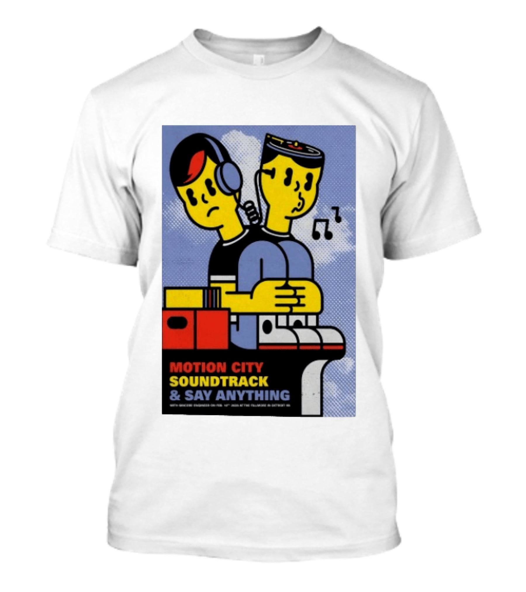 Motion City Soundtrack Say Anything Tour February 10 2026 Fillmore Detroit T-Shirt